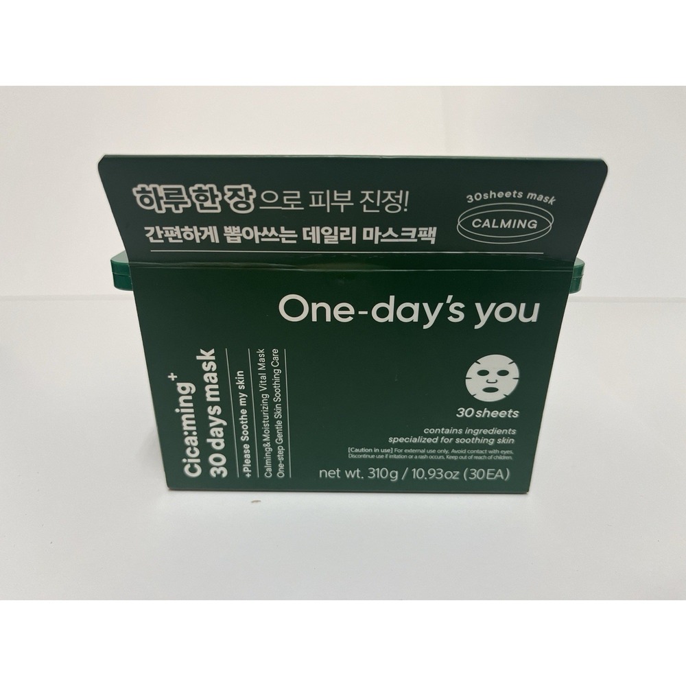 One-day's you Cicaming 30 Days Mask 30 Sheets Calming Cica Korean Skincare